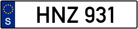 Trailer License Plate